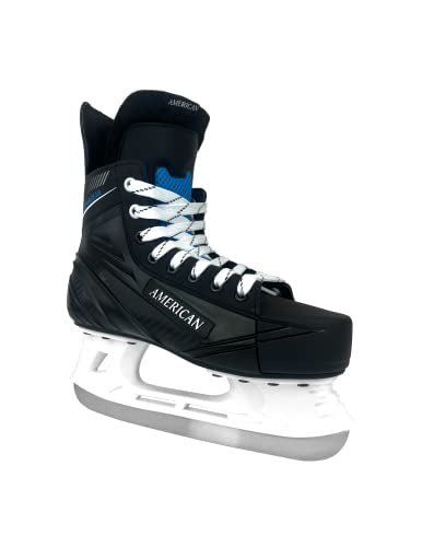 American Ice Force 2.0 Hockey Skate, 9, Black