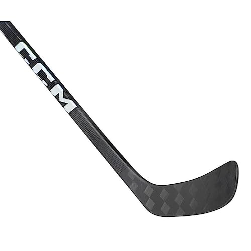 CCM Jetspeed FT6 PRO Chrome Color Ice Hockey Stick, Intermediate (Flex: 55, Bend: P28, Left Side)