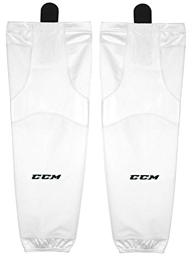 CCM SX6000 Performance Mesh Hockey Socks, White (Senior 30")