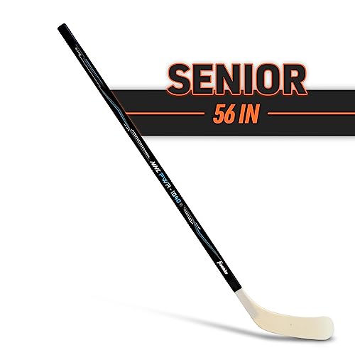 Franklin Sports Street Hockey Sticks - Youth Street Hockey Stick - Wood and Fiberglass Shaft - ABS Blade - 56" Right Handed