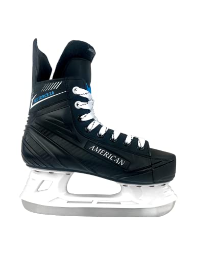 American Ice Force 2.0 Hockey Skate, 9, Black
