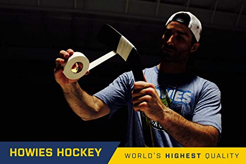 Howies 3 Pack Hockey Stick Premium Cloth Tape or Shin Tape 3-Pack You Choose Colors - Cloth (1 Inch by 25 Yards Long) Clear/Poly (1" x 30yds) with Free Tape TIN ((3) White)