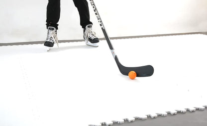 Potent Hockey Training - Skate-able Synthetic Ice Tiles [10-Pack] - Premium Quality Dryland Flooring Tiles (18”x18”) - Backyard Expandable Artificial Rink - Feels Like Real Ice - Train Anytime
