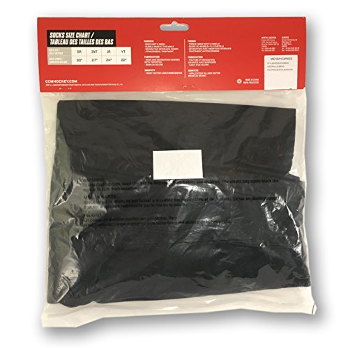 CCM SX6000 Performance Mesh Hockey Socks, Black (Senior 30")