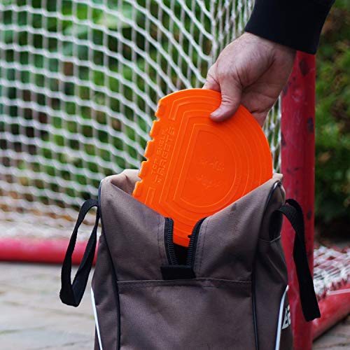 Top Shelf Targets Sniper 8 Inch Hockey Targets for shooting-Durable Magnetic Shooting Targets for Hockey and Lacrosse Training with Extra Pack of TETHERS, Lacrosse Goal Targets for Accuracy, 4 Pack