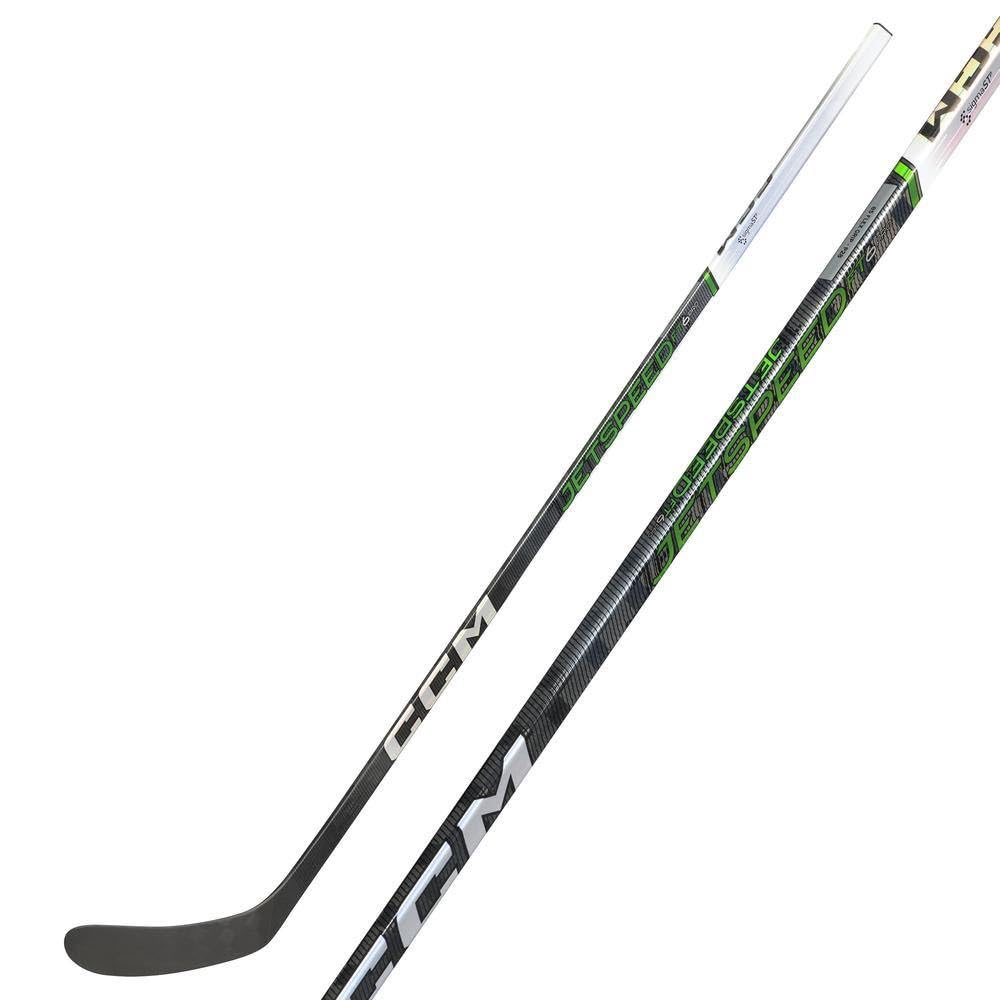 CCM Jetspeed FT6 PRO Green Color Ice Hockey Stick, Senior… (Flex: 85, Bend: P28, Left Side)