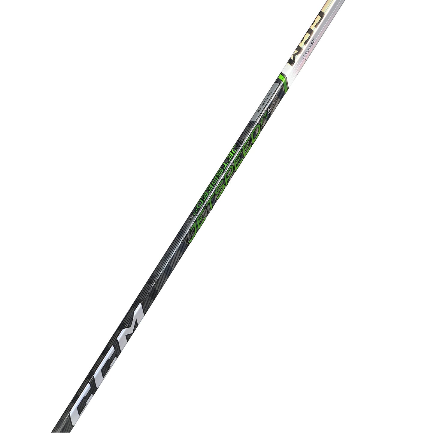 CCM Jetspeed FT6 PRO Green Color Ice Hockey Stick, Intermediate (Flex: 65, Bend: P28, Right Side)