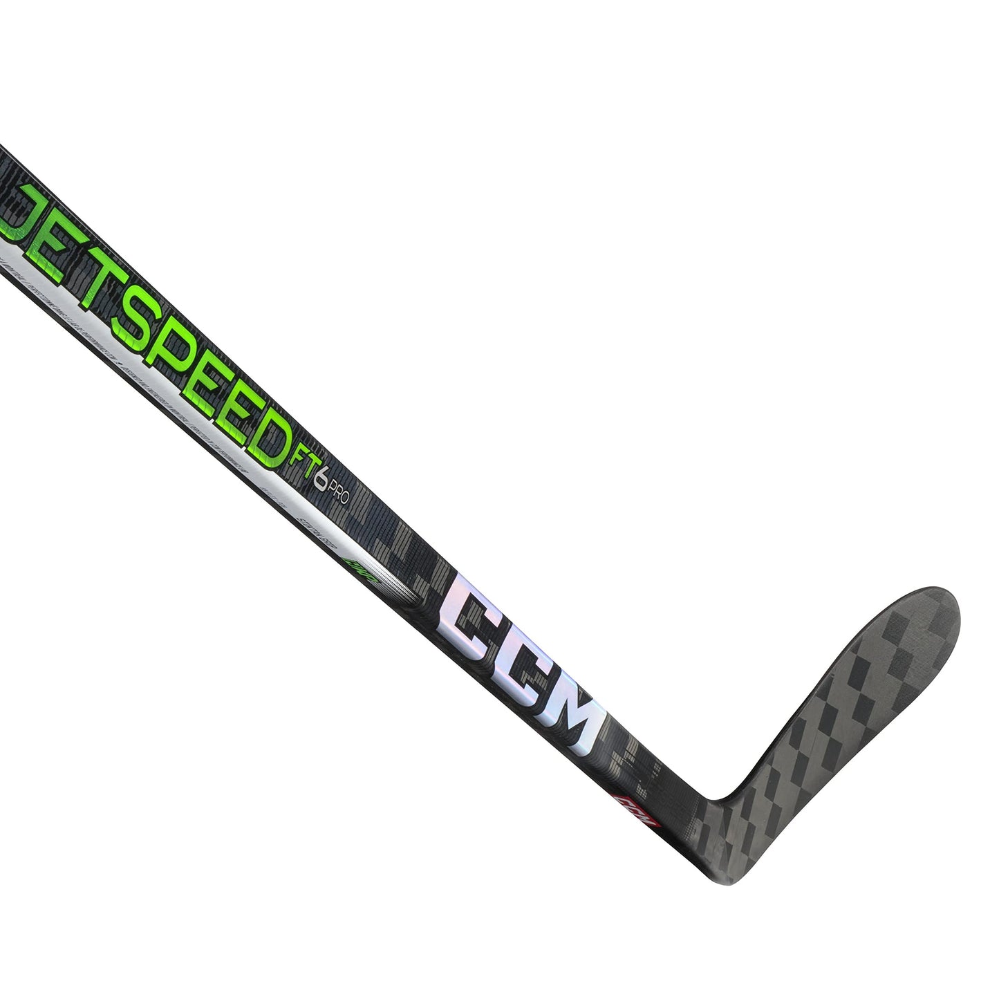 CCM Jetspeed FT6 PRO Green Color Ice Hockey Stick, Junior (Flex: 40, Bend: P29, Left Side)