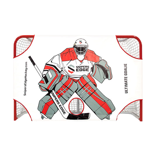 Snipers Edge Hockey - Ultimate Goalie Shooter Tutor - Fits Inside Goal - Long Lasting Durability with Its Impact Resistant Vinyl