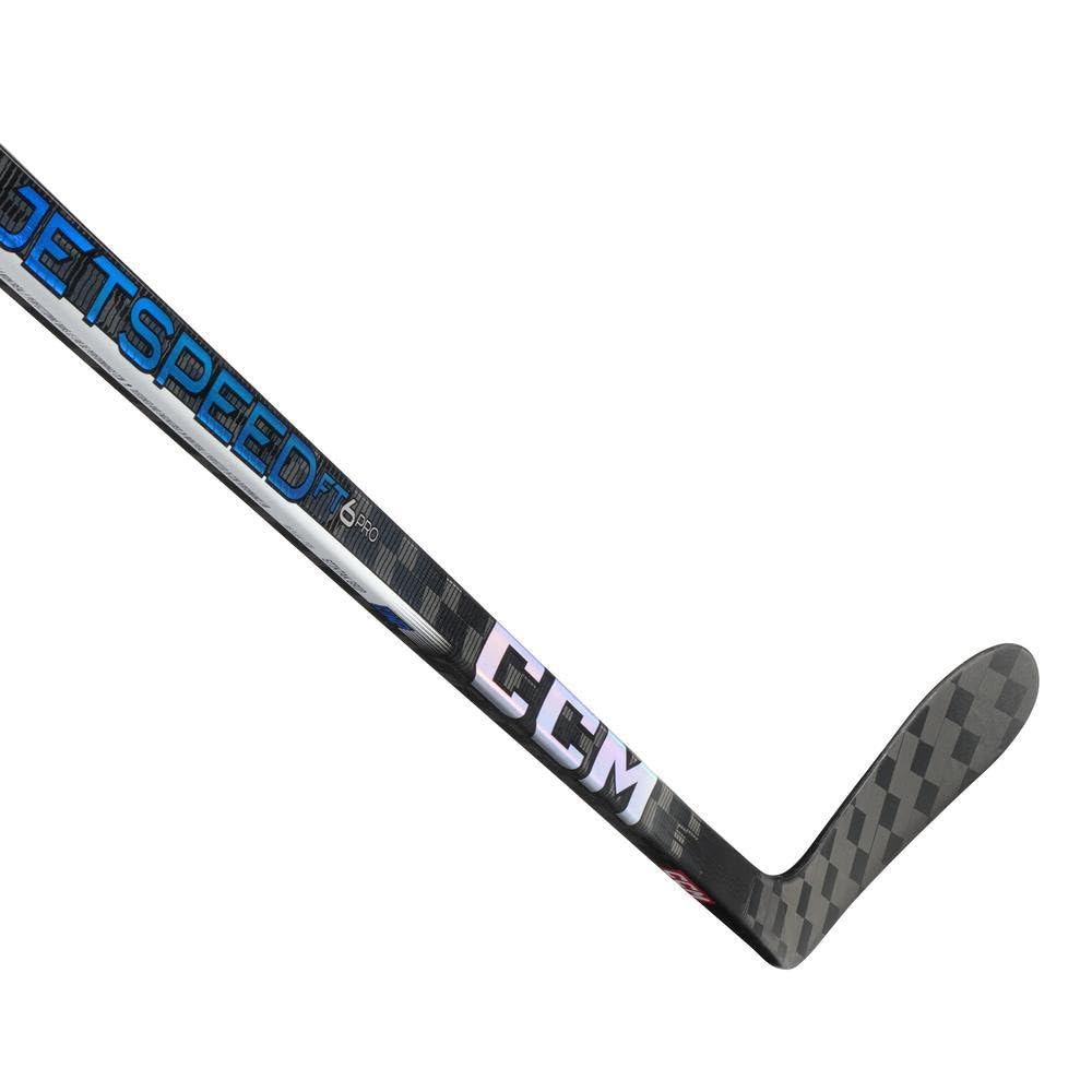CCM Jetspeed FT6 PRO Blue Color Ice Hockey Stick, Intermediate (Flex: 65, Bend: P29, Left Side)