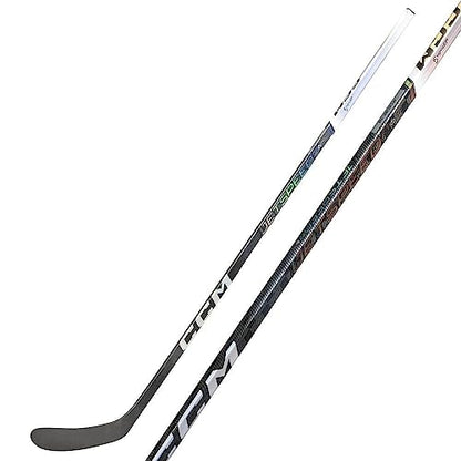 CCM Jetspeed FT6 PRO Chrome Color Ice Hockey Stick, Intermediate (Flex: 55, Bend: P28, Left Side)