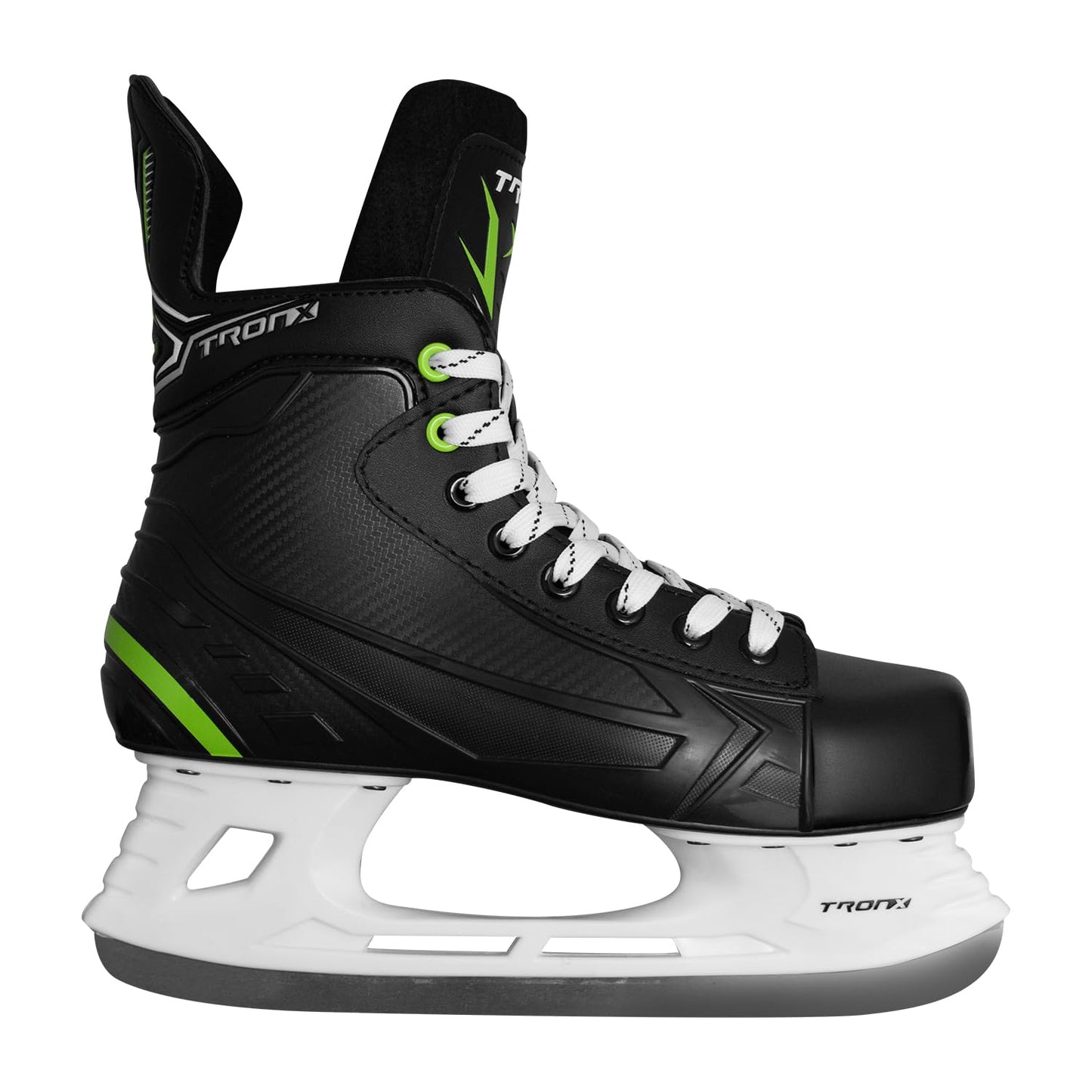 TronX Stryker 3.0 Senior Adult Junior Kids Ice Hockey Skates, New for 2023 (Skate Size 9 (Shoe Size 10-10.5))